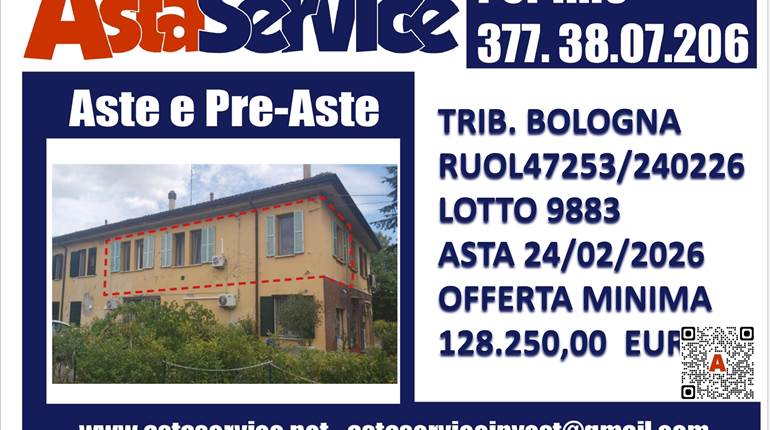 Tribunale Bologna - Ruolo 47253/240226 - Lotto9883 - asta 24/02/2026
