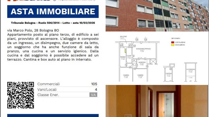 Tribunale Bologna - Ruolo 506/2014 - Lotto - asta 10/02/2026