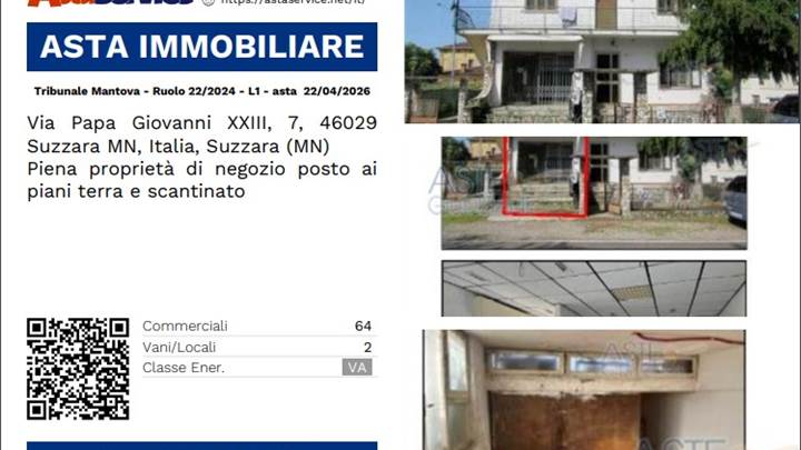 Tribunale Mantova - Ruolo 22/2024 - L1 - asta  22/04/2026