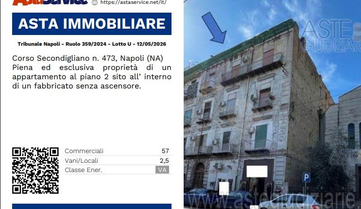Tribunale Napoli - Ruolo 359/2024 - Lotto U - 12/05/2026