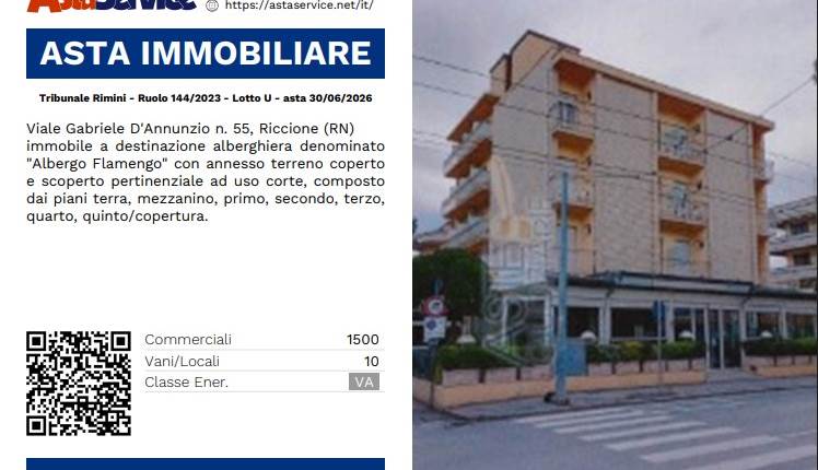 Tribunale Rimini - Ruolo 144/2023 - Lotto U - asta 30/06/2026