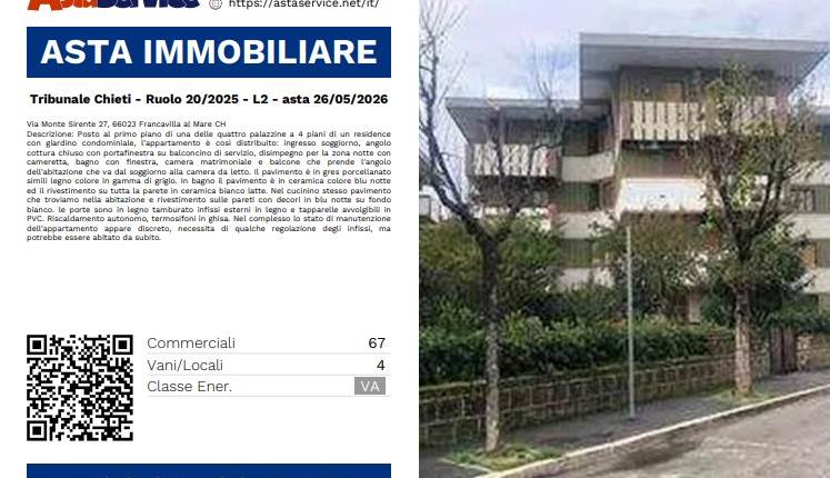 Tribunale Chieti - Ruolo 20/2025 - L2 - asta 26/05/2026