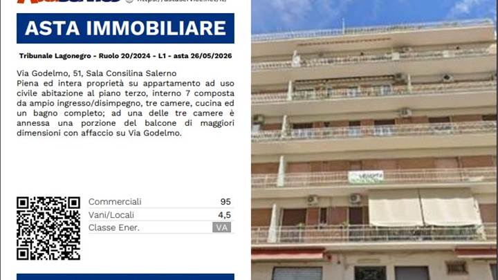 Tribunale Lagonegro - Ruolo 20/2024 - L1 - asta 26/05/2026