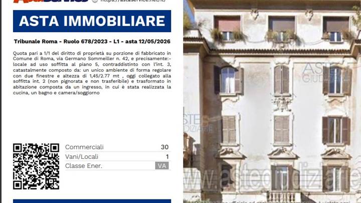 Tribunale Roma - Ruolo 678/2023 - L1 - asta 12/05/2026