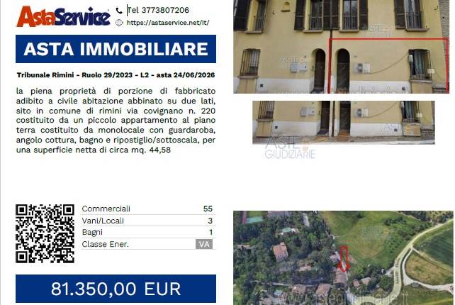 Tribunale Rimini - Ruolo 29/2023 - L2 - asta 24/06/2026