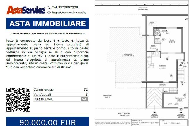 Tribunale Santa Maria Capua Vetere - RGE 301/2024 - LOTTO 2 - ASTA 24/06/2026