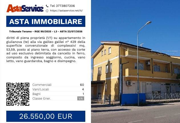 Tribunale Teramo - RGE 90/2025 - L3 - ASTA 22/07/2026