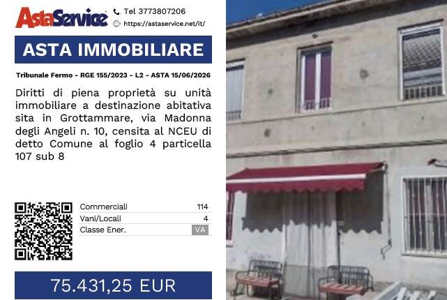 Tribunale Fermo - RGE 155/2023 - L2 - ASTA 15/06/2026