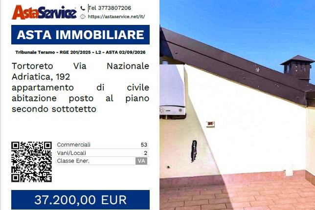 Tribunale Teramo - RGE 201/2025 - L2 - ASTA 02/09/2026