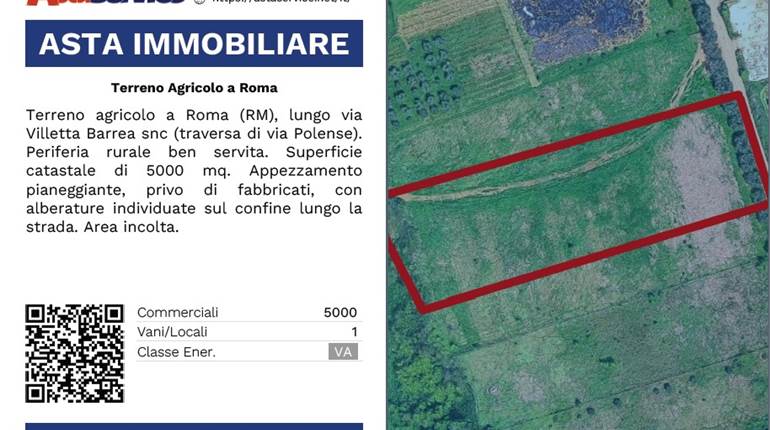 Terreno Agricolo in vendita a Roma