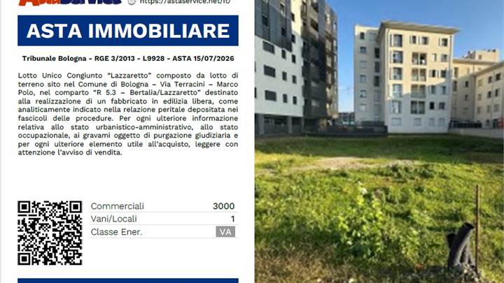 Tribunale Bologna - RGE 3/2013 - L9928 - ASTA 15/07/2026
