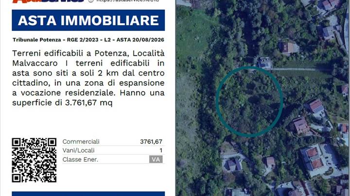 Tribunale Potenza - RGE 2/2023 - L2 - ASTA 20/08/2026